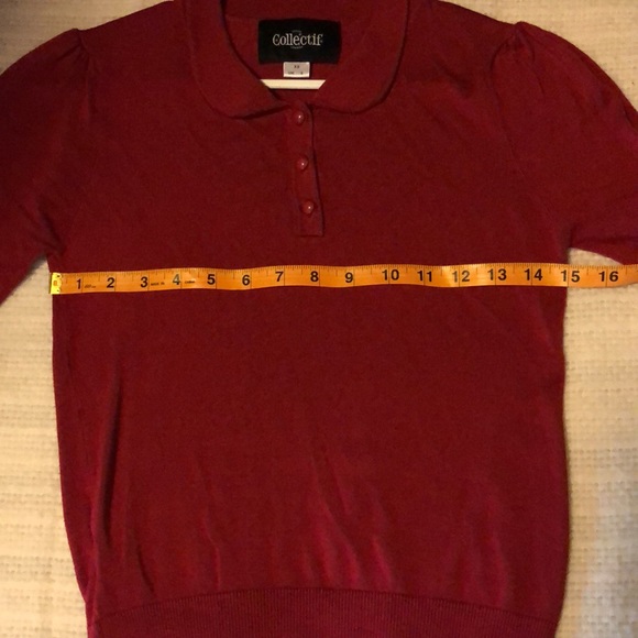 Collectif Mainline Jorgie Knitted Polo - Picture 8 of 11